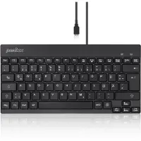 Perixx PERIBOARD-426 PERIBOARD-426, DE, filaire, USB Mini clavier à touches plates, noir