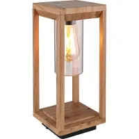 Globo Lighting Lampe d'extérieur en aluminium moulé sous pression aspect bois, 1x E27 LED