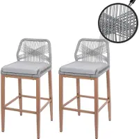 MCW Tabouret de bar -O21 (lot de 2)