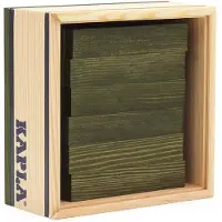 Kapla C40V 40 QUADRATE, plaquettes en bois Vert