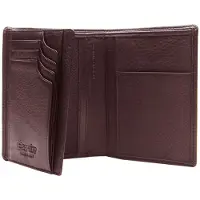 Esquire Cuir étui pour carte d'identité Deer Passport Case Brown marron foncé