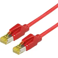 Secomp DRAKA Patchkabel Cat.6A (Class EA) S/FTP, UC900 TM31, LSOH, rot, 0.5 m