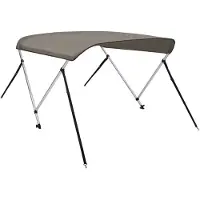 vidaXL 2-Bow Bimini Top Gris 180x150x110 cm