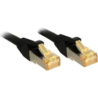 Lindy Patchkabel Cat6A S/FTP LSOH Cat7 Rohkabel schw. 0.30m