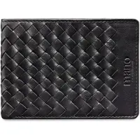 Mano Cuir porte-monnaie Don Luca Coin Wallet with Flap Black noir