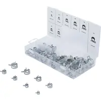Bgs 9475 Assortiment de colliers de serrage à ressort 80 pcs. Set de colliers de serrage