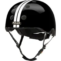 Partychimp Casque Melon Droit Blanc Noir Xl-Xxl