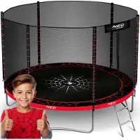 Neo-Sport Trampoline de jardin 6ft/183cm avec filet extérieur et échelle