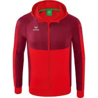 Erima Veste d'entraînement Six Wings avec capuche rouge/bordeaux - XL