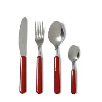 Excelsa Set de couverts Of 24 pièces Fashion Acier Rouge
