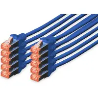 Digitus DK-1644020-B-10 Patchcable Cat 6, S/FTP, 2,0 m, blau, 10er