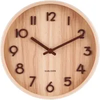 Karlsson - Horloge murale Pure Small - Noix