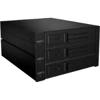 Icy Box 56003 IB-563SSK Back Plane | 3x 3,5" SAS/SATA dans 2x 5,25