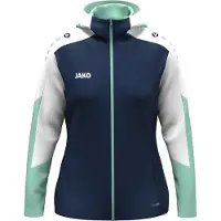 Jako Veste à capuche Dynamic pour femmes - 6870D, Couleur:bleu nuit/blanc/gris clair, Taille:XL (46/48)