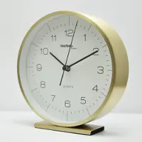 Technoline Réveil à quartz modèle A | or | boîtier métallique
