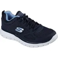 SKECHERS Baskets basses 'Burns Agoura' bleu marine / blanc