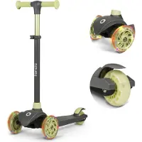 Lionelo JESSY Balance-Roller pour enfants à partir de 3 ans jusqu'à 50 kg - Gris Vert