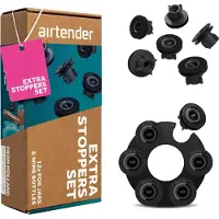 Airtender Set Of 12 Nanostoppers Clips Gift Box Vacuum Pump Argenté