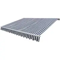 vidaXL Store banne motorisé 600 cm bleu/blanc