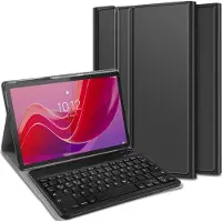 Cazy Housse pour Tablette avec Clavier compatible avec Lenovo Tab M11 - Étui Clavier Bluetooth QWERTZ - Noir