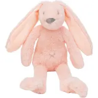 Happy horse Doudou lapin Richie peluche recyclée rose pêche 38 cm