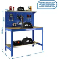 Simonwork (bancos De Trabajo) Établi Bt3 1445x1210x610 Mm