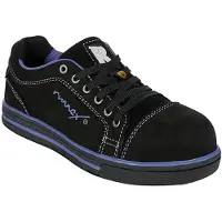 BIG Arbeitsschutz Chaussures basses de sécurité RUNNEX S3-ESD pour femmes GirlStar Noir/Violett-40