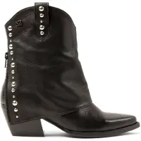 Lazamani Bottines en cuir pour femme Yara Noir taille 42