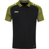 Jako Performance Polo Hommes - Noir / Jaune Tendre | Taille: XL