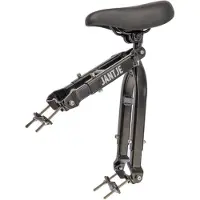 Mirage Selle sur tube Jantje avec repose-pieds universels - noir