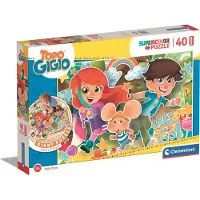 Clementoni Puzzle de sol géant Gigio la souris 40 pièces