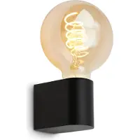Briloner Donga Lampe de miroir salle de bain, IP44 protection contre les éclaboussures, noir, 4,5 x 8 x 9,5 cm