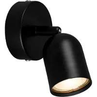 Briloner Applique murale orientable GU10 design moderne 130x80x85mm ronde IP20 9W lumière blanche chaude noire projecteur intérieur salon couloir chambre