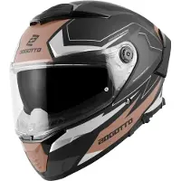 Bogotto FF118 Vilial Mat Noir Marron Casque Intégral Taille 2XL