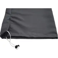 Mendler Housse De Protection Pour Demi-Parasol Alu 2,70m Parla, Housse Cover Avec Cordon De Serrage Anthracite