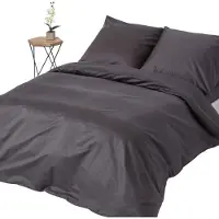 Homescapes Literie anthracite densité de fil 1000, 240 x 220 cm