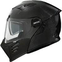 Simpson Darksome Carbon, casque rabattable ,Noir Mat ,M