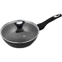 Klausberg Poêle à frire en granit 28 cm granit gris