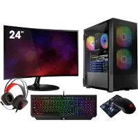 VIST Kit Gaming Ryzen 5 3600 - RAM 32Go - RTX 3050 - SSD 1To m.2 - WIFI - LCD 24 - Windows 11 Pro