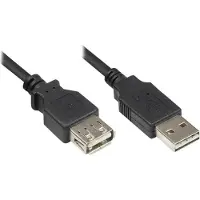 GOOD CONNECTIONS USB2.0 Verlängerung A-St.-A-Bu. schw. 1m