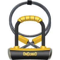 Onguard Antivol à arceau Pitbull Mini DT8008 90x140mm, Ø14mm, noir, avec câble et support