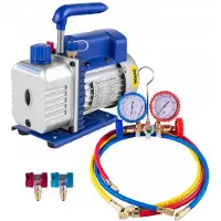 Vevor Kit de mesure de diagnostic de pompe à vide Mophorn 3 CFM 1/4HP hvac ac/dc 3CFM1/4HP