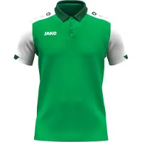 Jako Polo Dynamic pour enfants - 6370, Couleur:vert/blanc/vert foncé, Taille:140