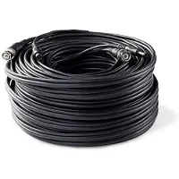 Nedis câble de sécurité CCTV - BNC / DC - 10.0 m - rond - PVC - noir - emballage carton