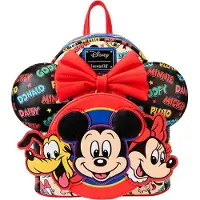 Loungefly Mickey & Friends | Mini sac à dos Disney | Avec serre-tête en forme d'oreille de souris