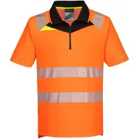 Portwest DX412 DX4 Polo haute visibilité S/S Orange/Black Taille 4XL