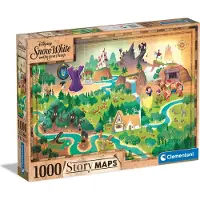 Clementoni Puzzle CLE 1000 StoryMaps Śnieżka 39815