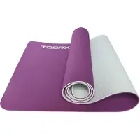 Toorx Fitness Tapis de yoga - 183 x 60 x 0,6 cm - Bicolore - Rouge bordeaux et perle