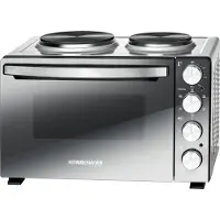 Rommelsbacher Petite cuisine avec 2 plaques four 3250W 5BA 30L. sw-argent KM 3300