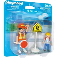 Playmobil 5939 Duo Pack Agent de circulation et écolier